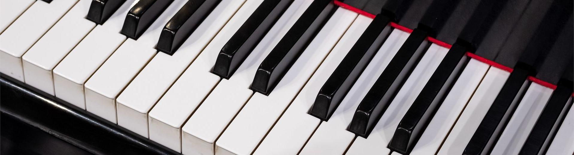 The black-和-white keys of a Steinway piano.